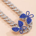 Shangjie OEM Tobilleas Acero Full Rhinestone Chain Chain Diamante Grande Jóias de Jóias de Butterfly Chain Foot